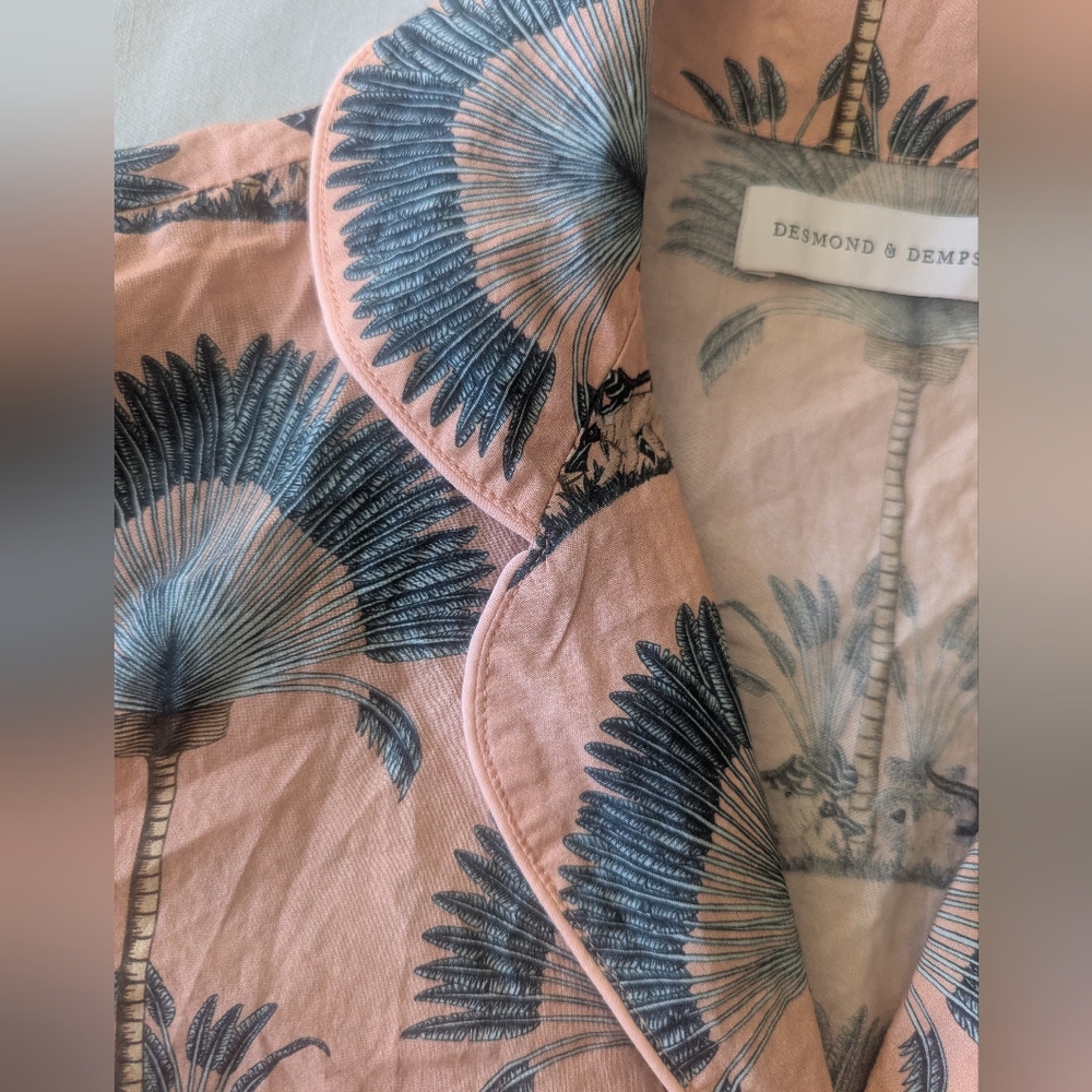 Desmond & Dempsey Ravenela Pink Pajama Top - Picture 7 of 11